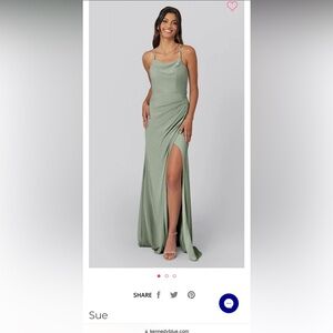 Kennedy blue bridesmaid dress style Sue size 0